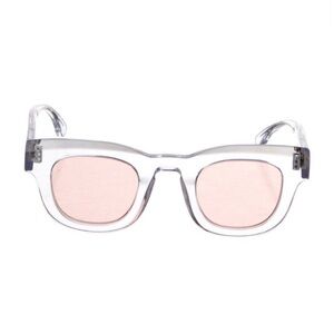 Thierry Lasry Dogmaty Sunglasses in Clear with Pink Lense